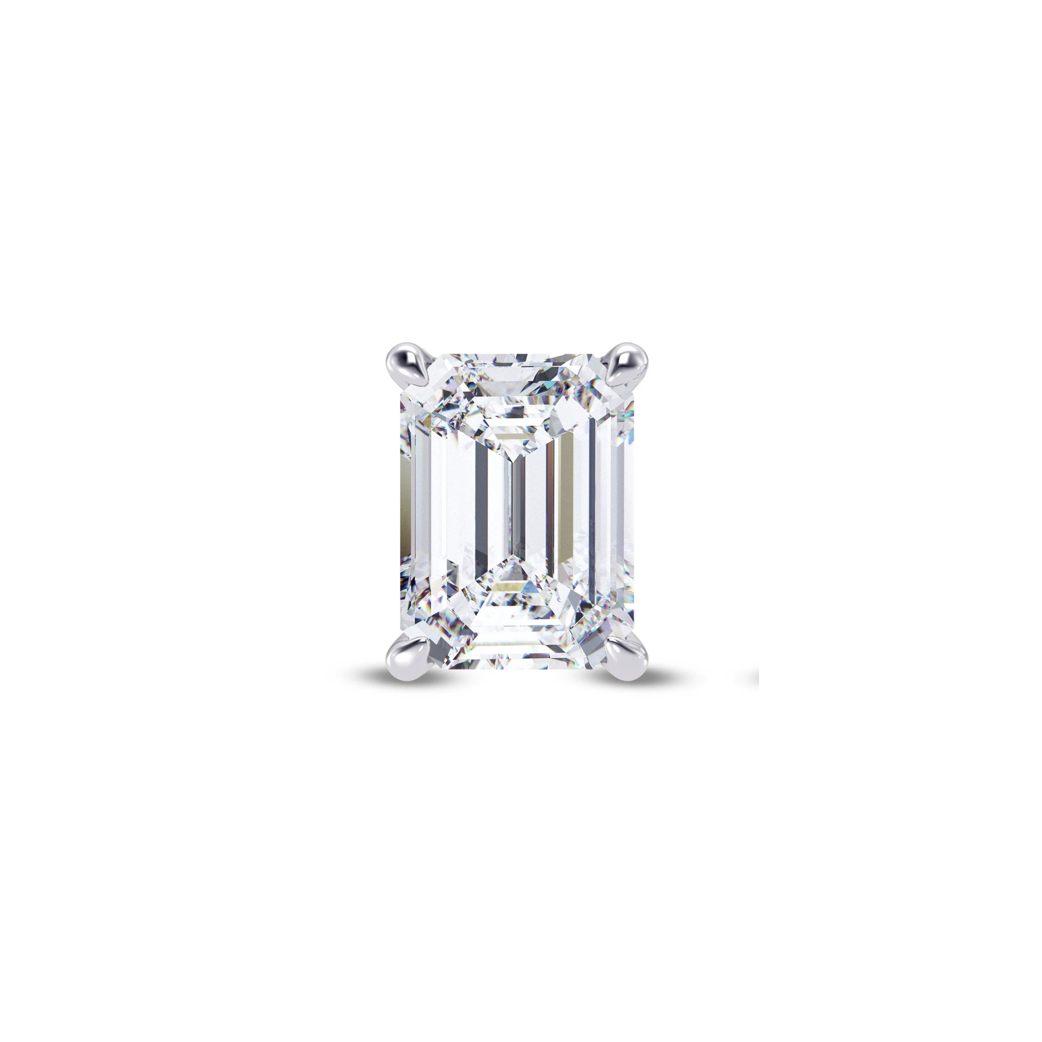 Emerald Trellis Men’s Solitaire Earring
