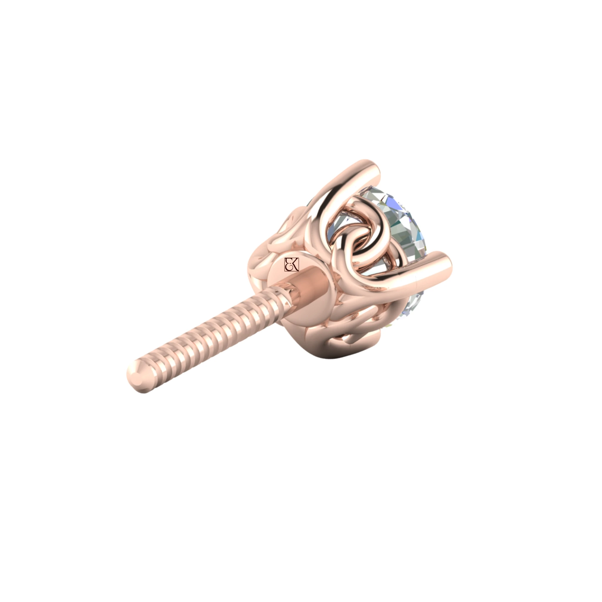 Entwined Men’s Lab Diamond Earring