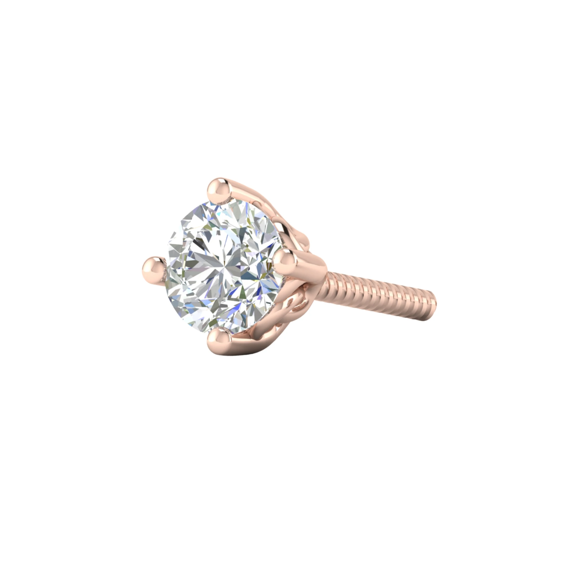 Entwined Men’s Lab Diamond Earring
