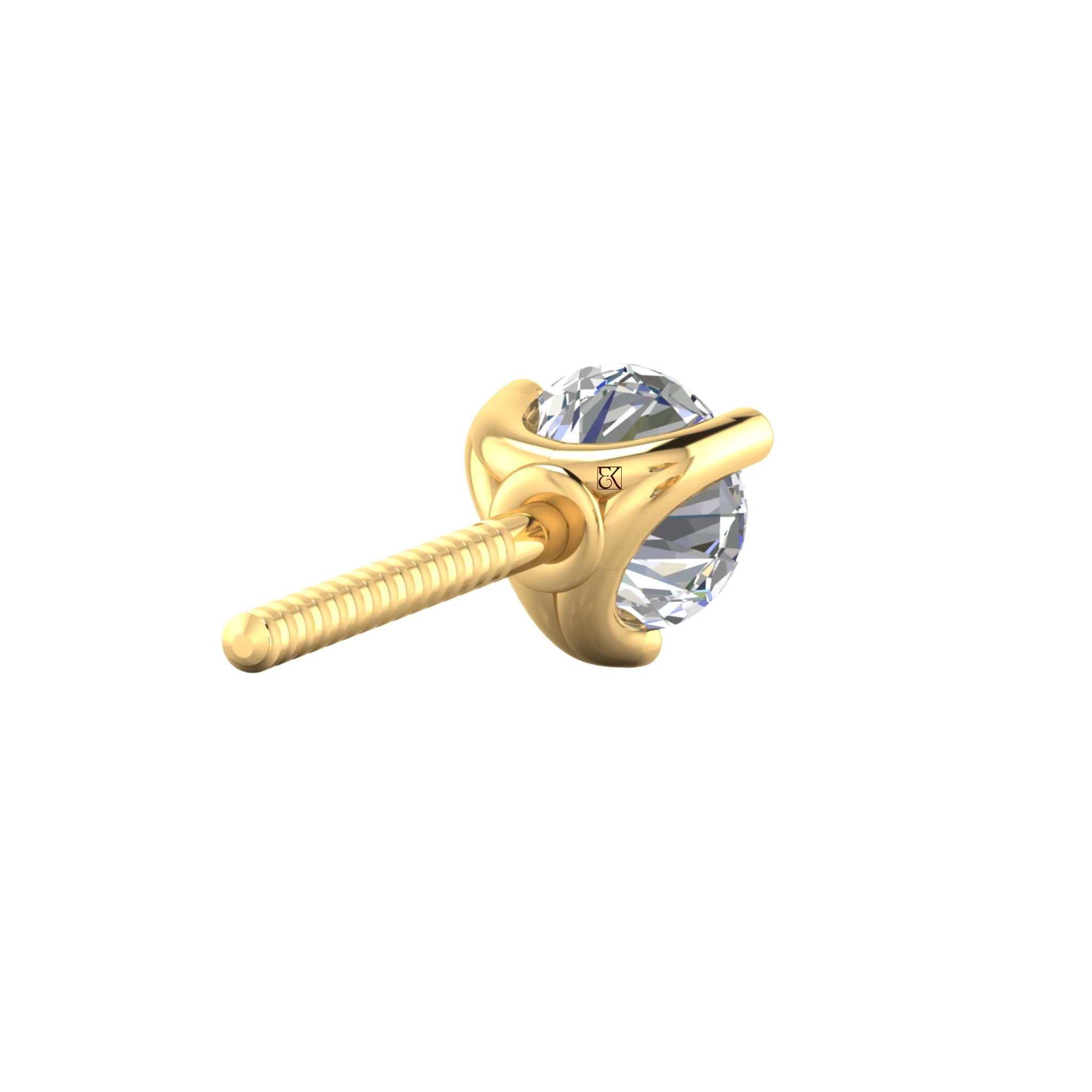 Evergreen Men’s Lab Diamond Earring